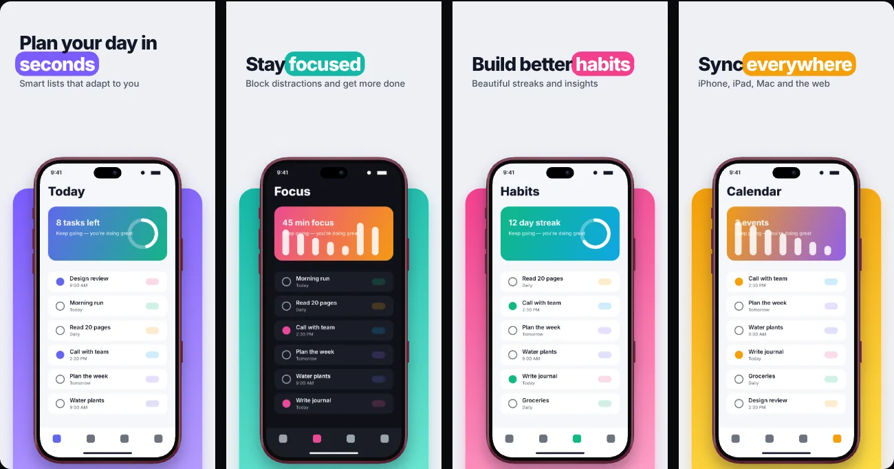 bento card App Store screenshot template
